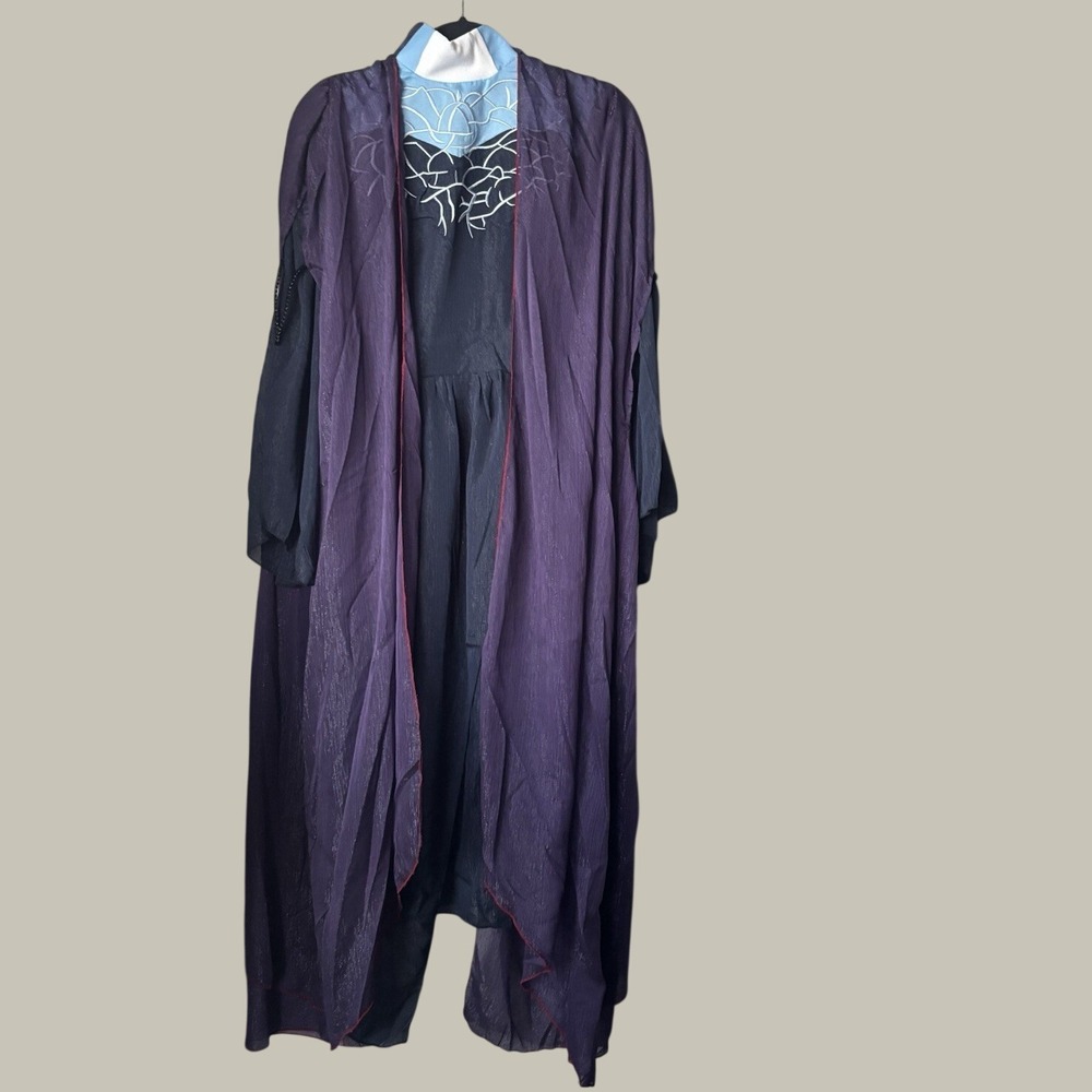 Halloween Agatha Harkness Dress+Cape Cosplay Costume Carnival Party Purple Dress
